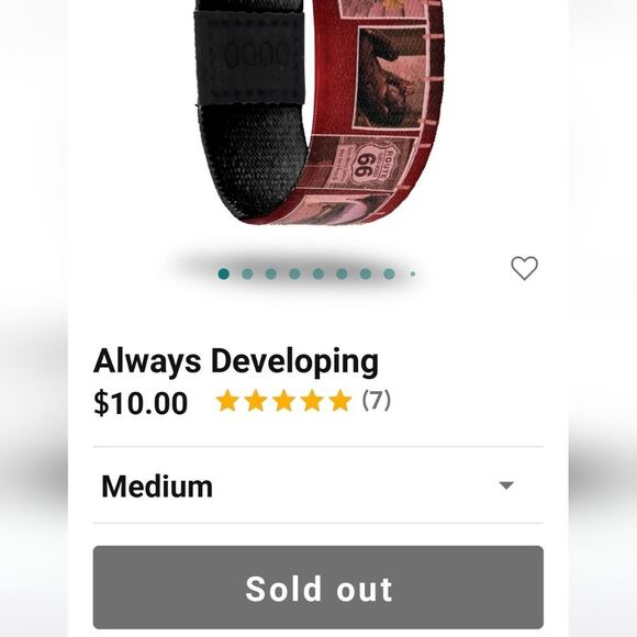 ZOX "ALWAYS DEVELOPING" #481 Turtle Eagle Cat NEW Sold Out Collectible Wristband - Picture 7 of 14